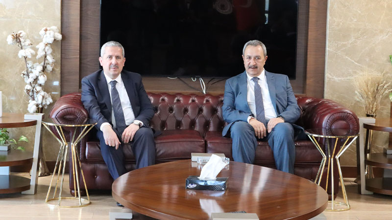 Ticaret Bakan Yardımcısı Gürcan’dan ŞUTB Başkanı Kaya’ya taziye ziyareti