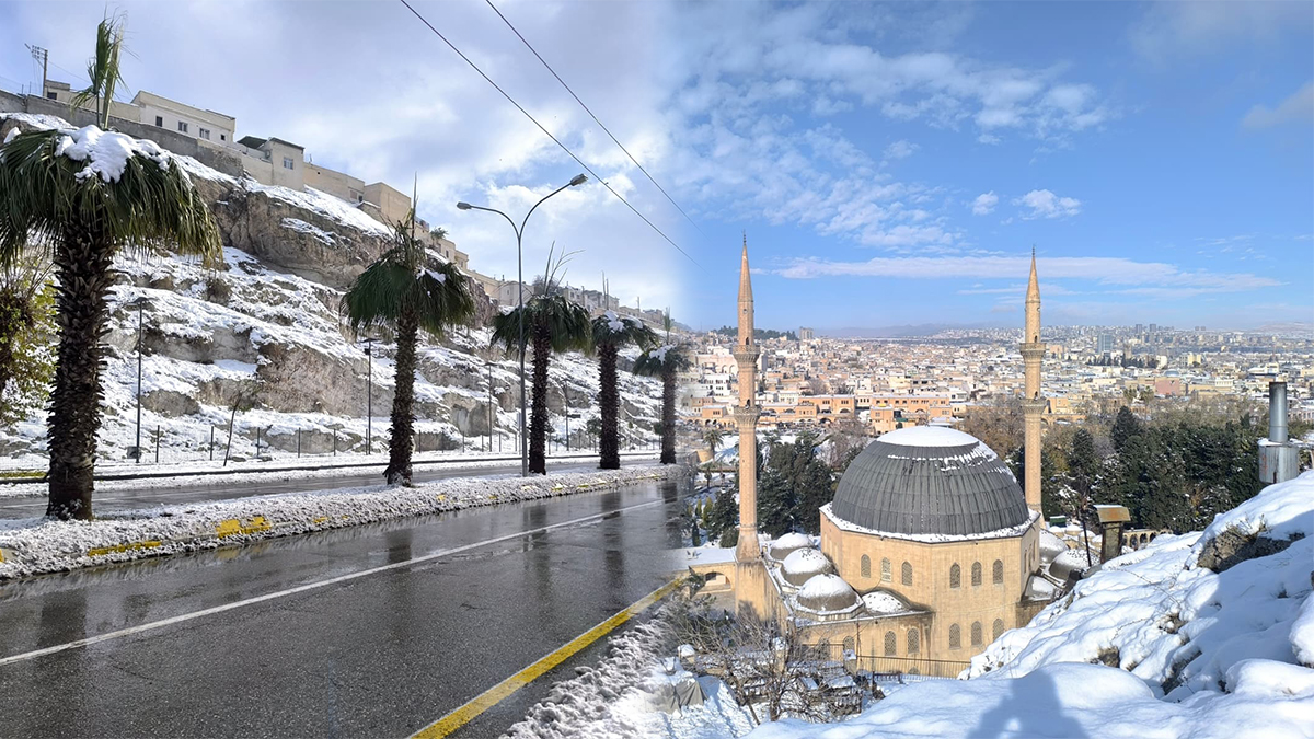 Öyle bir manzara oluştu ki... Şanlıurfa’da çekilen görüntü büyüledi