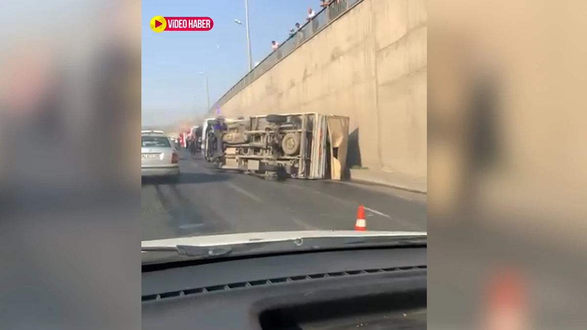 Şanlıurfa'da sebze yüklü kamyonet devrildi: Yaralı var