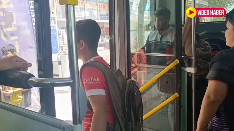Şanlıurfa'da  otobüste yürekler ağza geldi