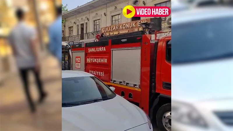 Şanlıurfa'da kuyumcu atölyesinde korkutan yangın