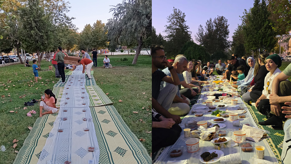 Şanlıurfa'da yüzlerce vatandaş 'sınıfsız yeryüzü' sofrasında buluştu