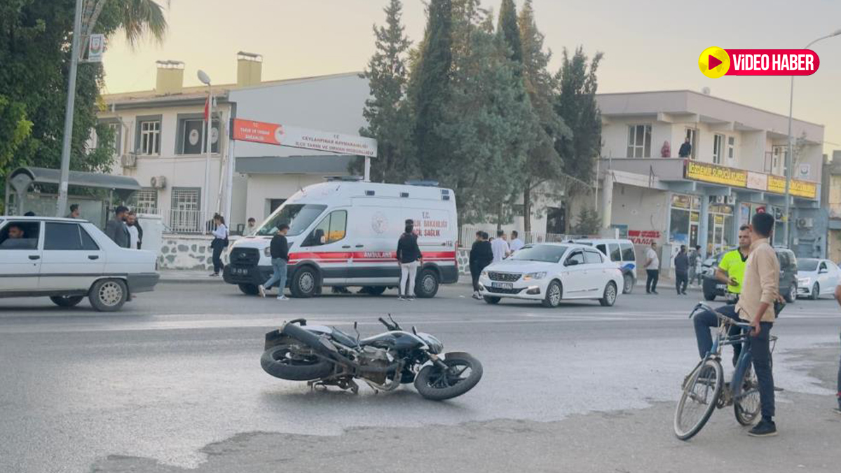 Şanlıurfa'da korkutan kaza! Otomobil ile motosiklet çarpıştı: 1 yaralı
