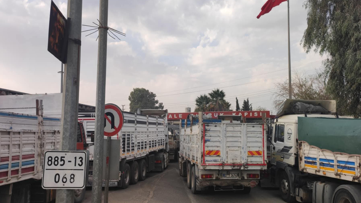 Şanlıurfa sınırında metrelerce kuyruk! 6 gündür bekliyorlar