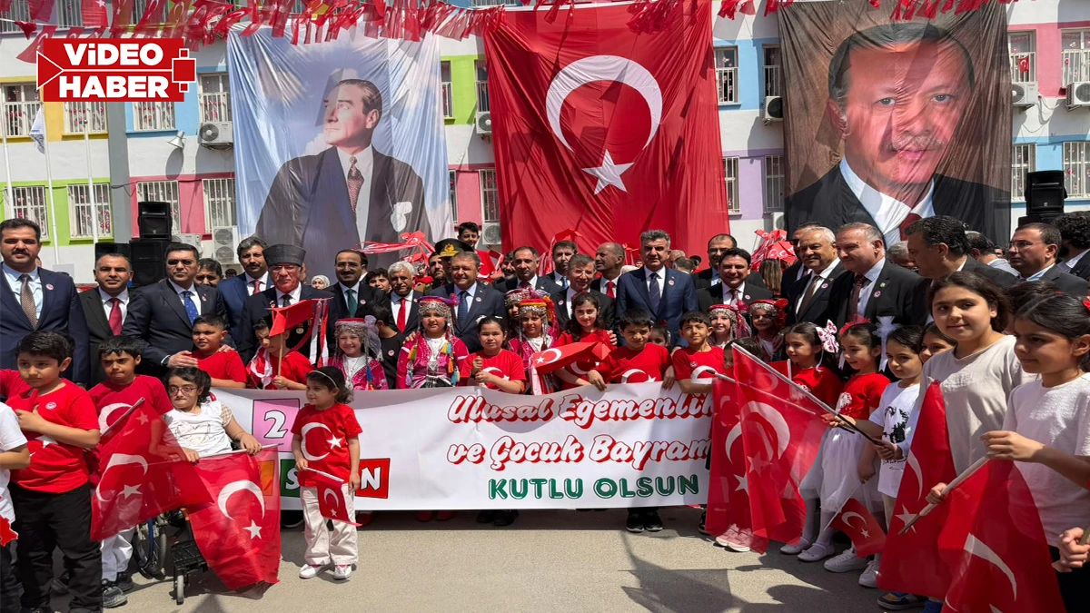 Şanlıurfa’da 23 Nisan bu yıl buruk kutlandı! Minik fidanlar ve öğretmenler unutulmadı