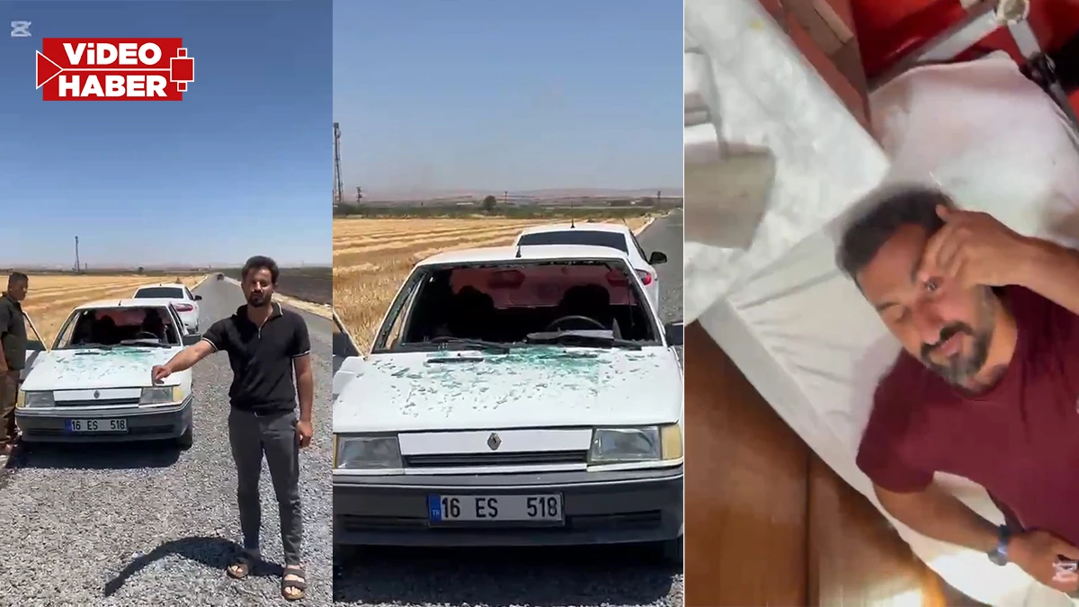 Şanlıurfa'da sürücüleri canından bezdiren yol: Çakıl taşları camı parçaladı, 1 kişi yaralandı