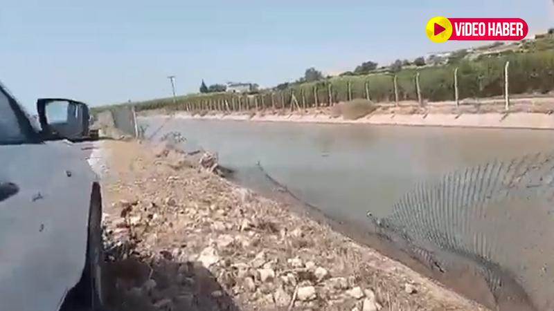 Şanlıurfa'da otomobil sulama kanalına uçtu!