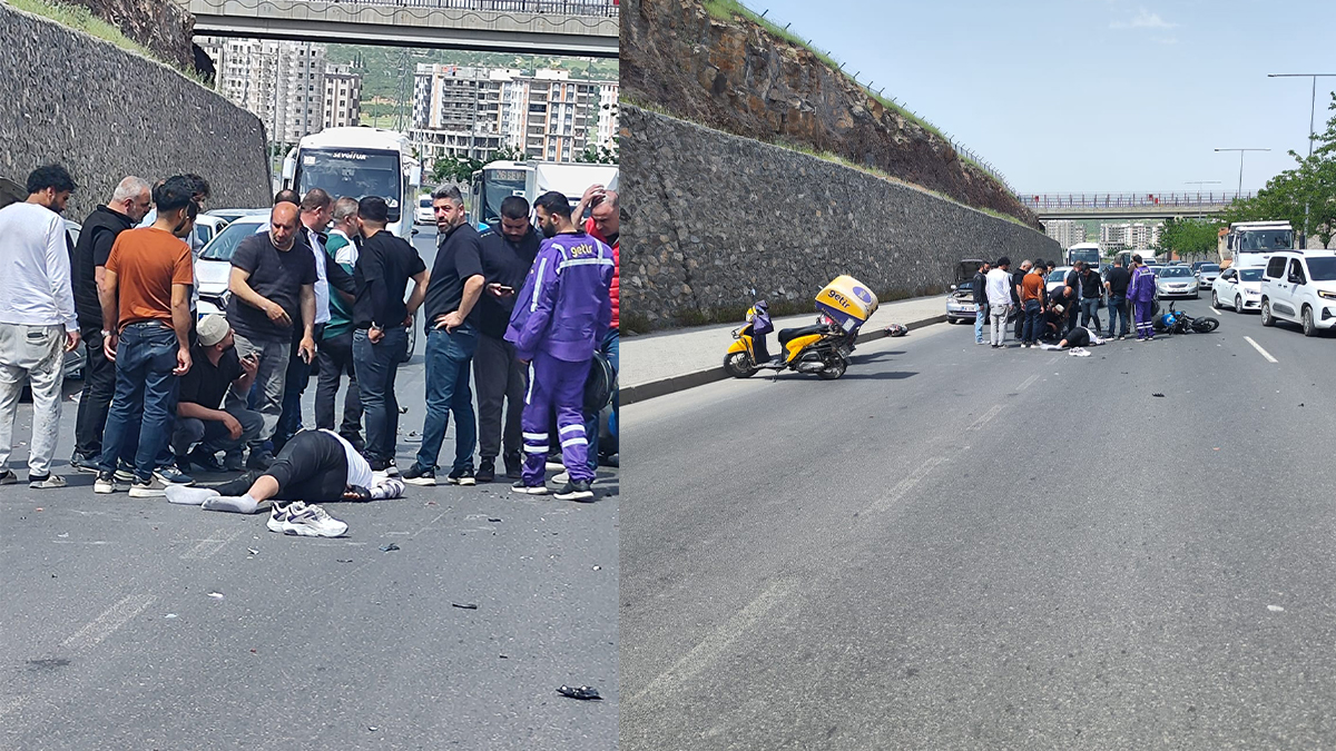 Şanlıurfa'da feci kaza: Motosiklet sürücüsü yola savruldu