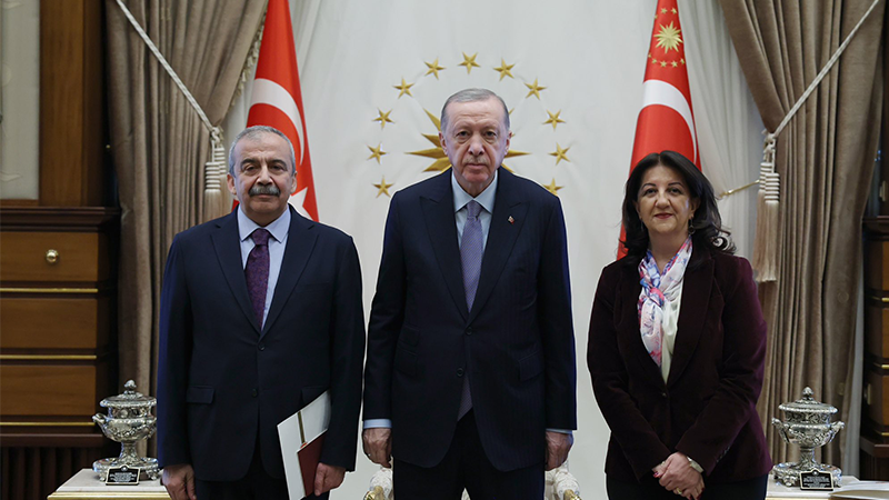 13 yıl sonra ilk…  Cumhurbaşkanı Erdoğan ile DEM Parti görüşmesi başladı
