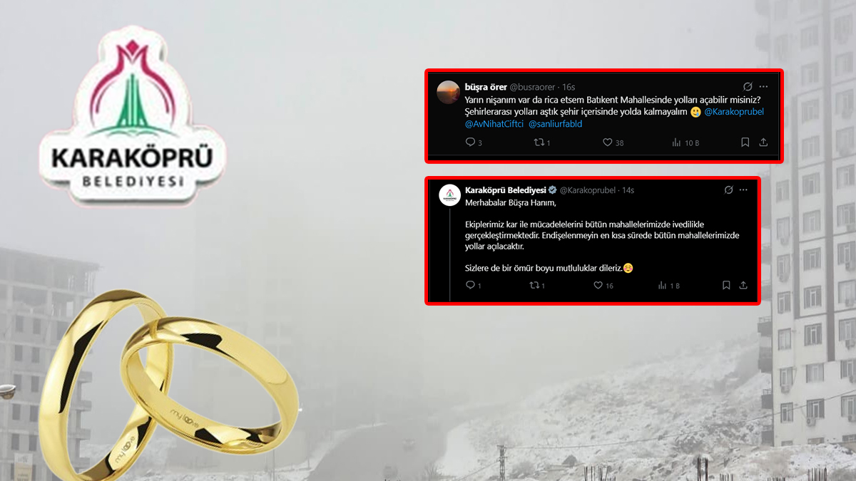 Şanlıurfa'da bir kadın "Nişanım var" diyerek belediyeye seslendi! Belediyenin cevabı gülümsetti