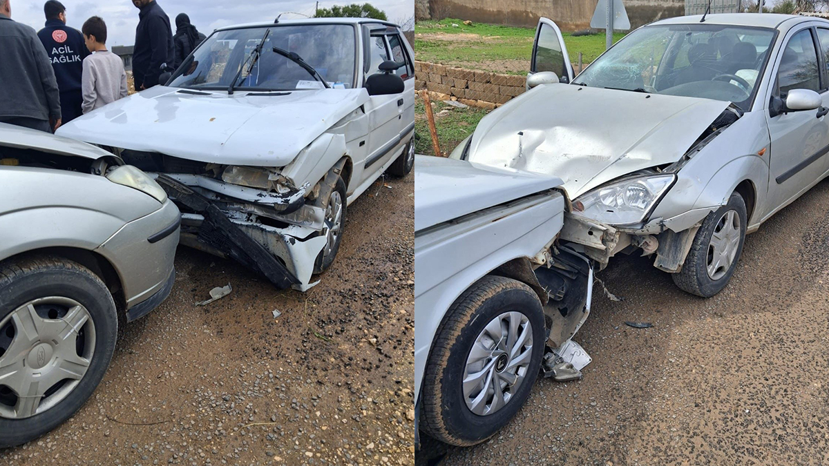 Şanlıurfa'da korkutan kaza: Kafa kafaya çarpıştılar