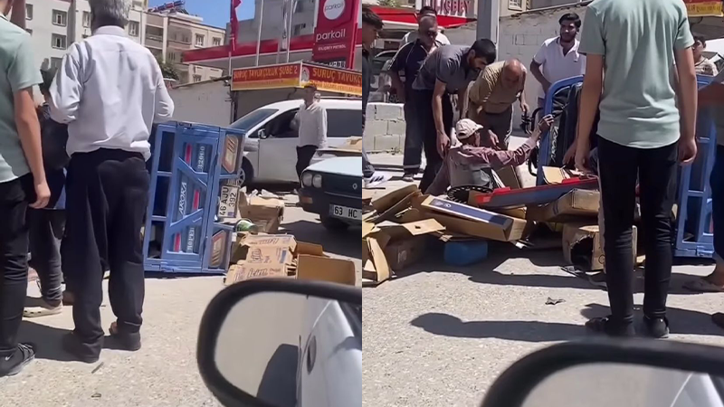 Şanlıurfa'da motosiklet ile otomobil çarpıştı!