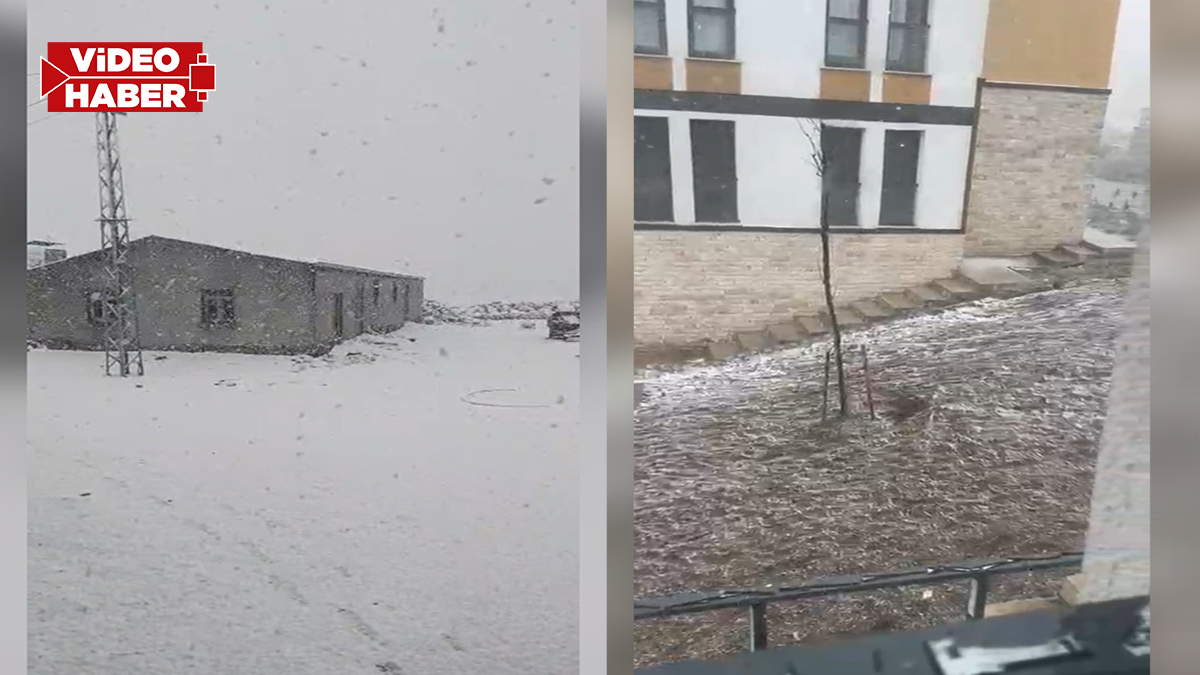 Şanlıurfa’da gören gözlerine inanamıyor! Baharda lapa lapa kar yağıyor