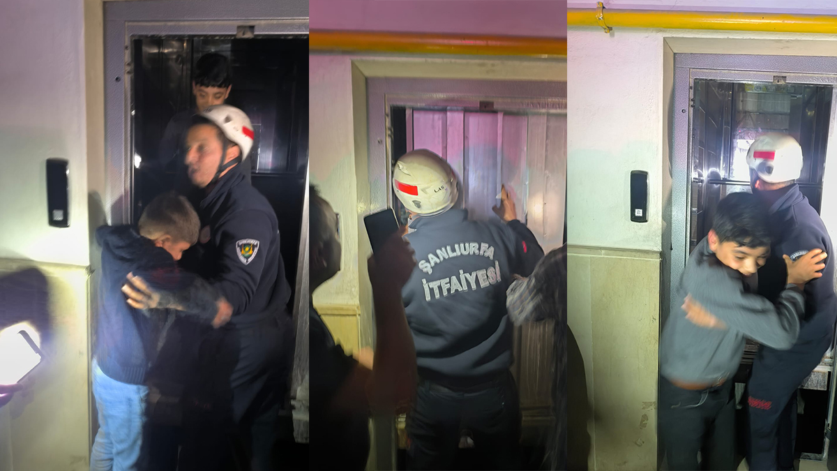 Şanlıurfa'da asansörde korku dolu anlar! Çaresizce beklediler