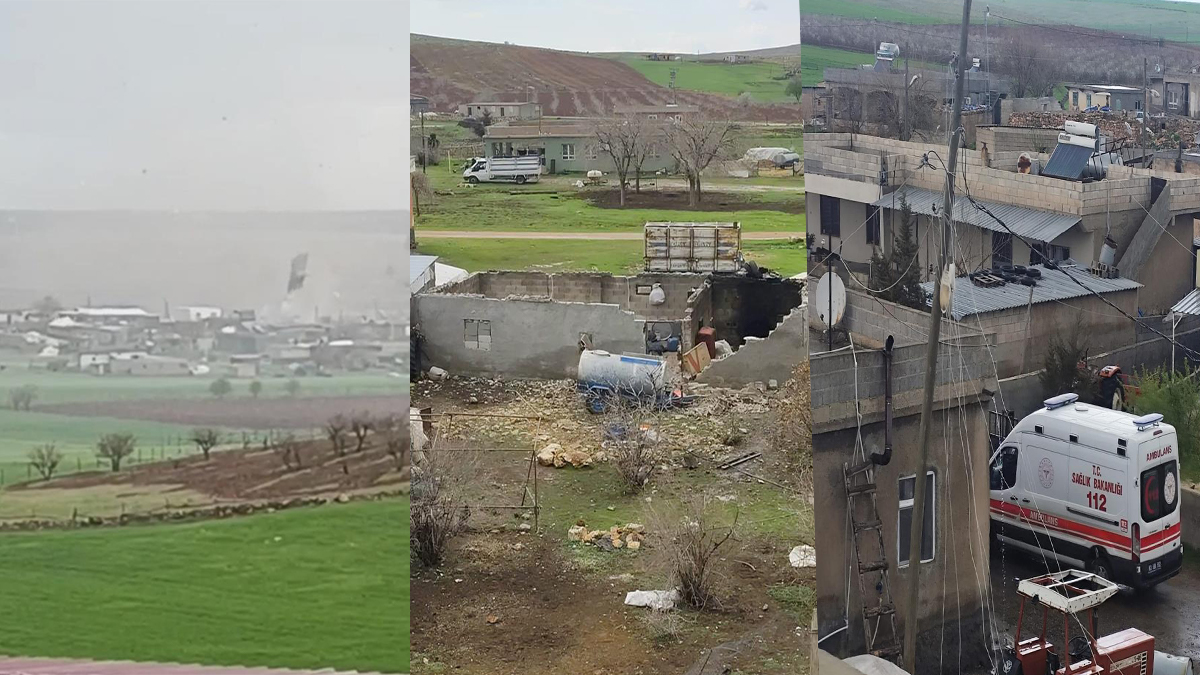 Şanlıurfa'da dehşet anları kamerada: Çatılar uçtu, direkler devrildi...