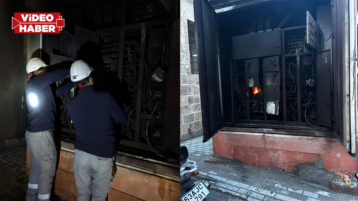 Şanlıurfa'da elektrik binasında yangın!