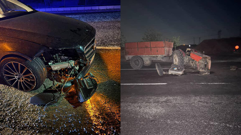 Şanlıurfa'da traktör ve otomobil çarpıştı, 4 kişi yaralandı!