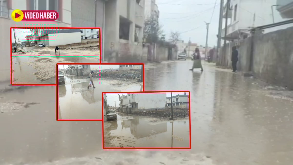 Şanlıurfa'da evlere yağmur sularının girmesine ramak kaldı! Yollar göle döndü