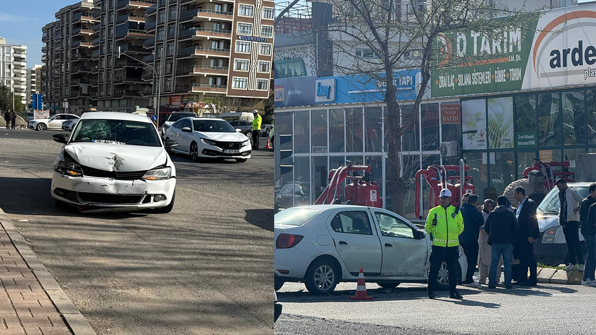 Şanlıurfa'da maddi hasarlı kaza!