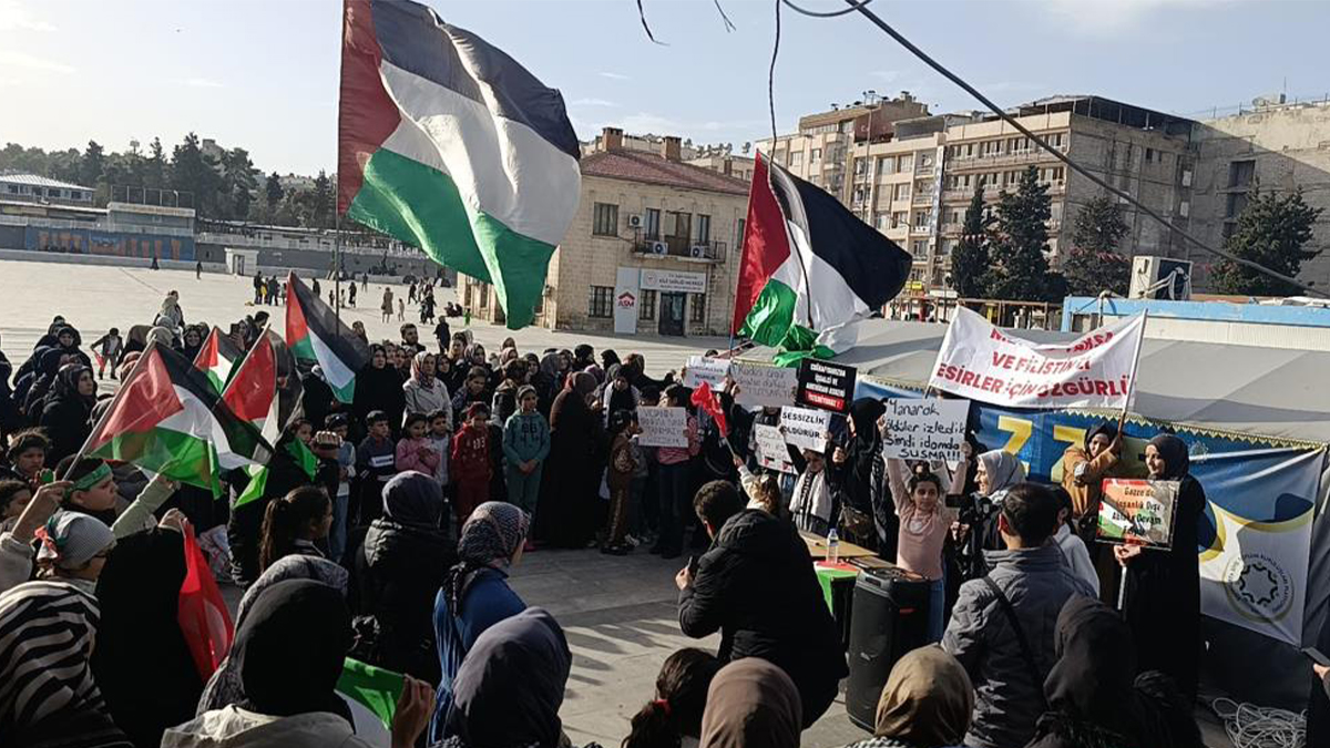 Şanlıurfalı kadınlardan İsrail'in idam yasasına tepki!