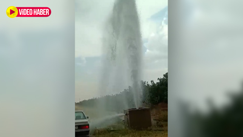Şanlıurfa'da boru patladı: Tarlaları su bastı