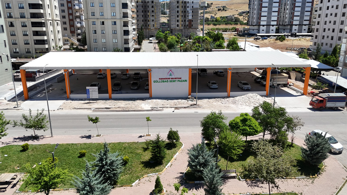 Karaköprü'de bir semt pazarı daha hizmete girmek için gün sayıyor