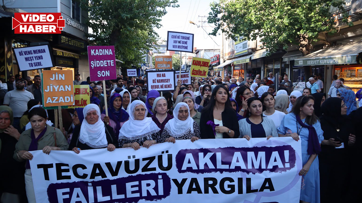 Şanlıurfa'da kadınlar cinsel saldırı iddilarına karşı yürüdü! "Adalet istiyoruz"