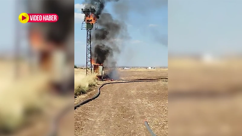 Şanlıurfa'da elektrik trafosunda yangın