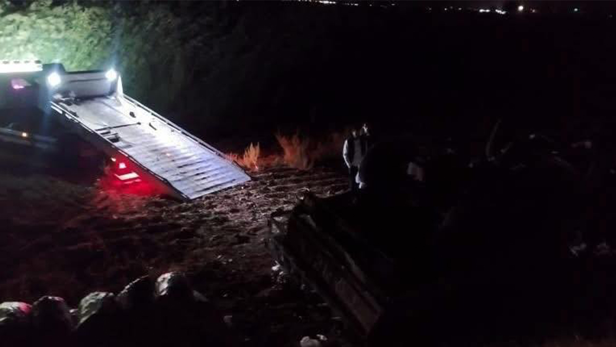 Şanlıurfa'da biber yüklü kamyonet şarampole devrildi!