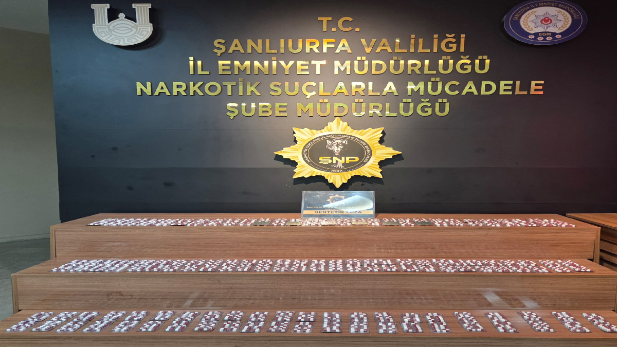 Şanlıurfa'da dev narkotik operasyonu: Binlerce hap ele geçirildi