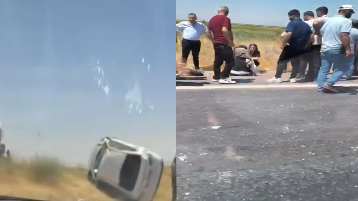 Şanlıurfa'da otomobil bankete düştü: 4 yaralı