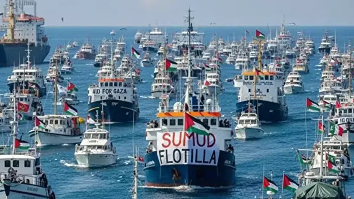 İsrail'den Küresel Sumud Filosu'na müdahale! Çok sayıda aktivist kaçırıldı