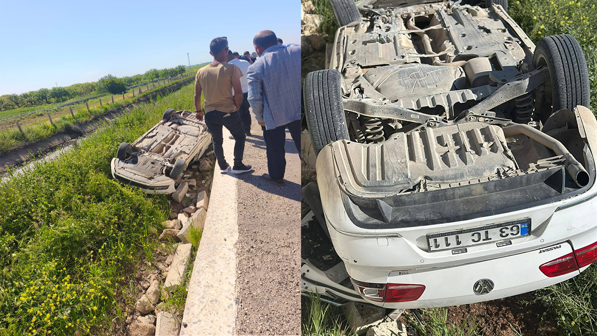 Şanlıurfa'da ilçe başkanı kaza yaptı