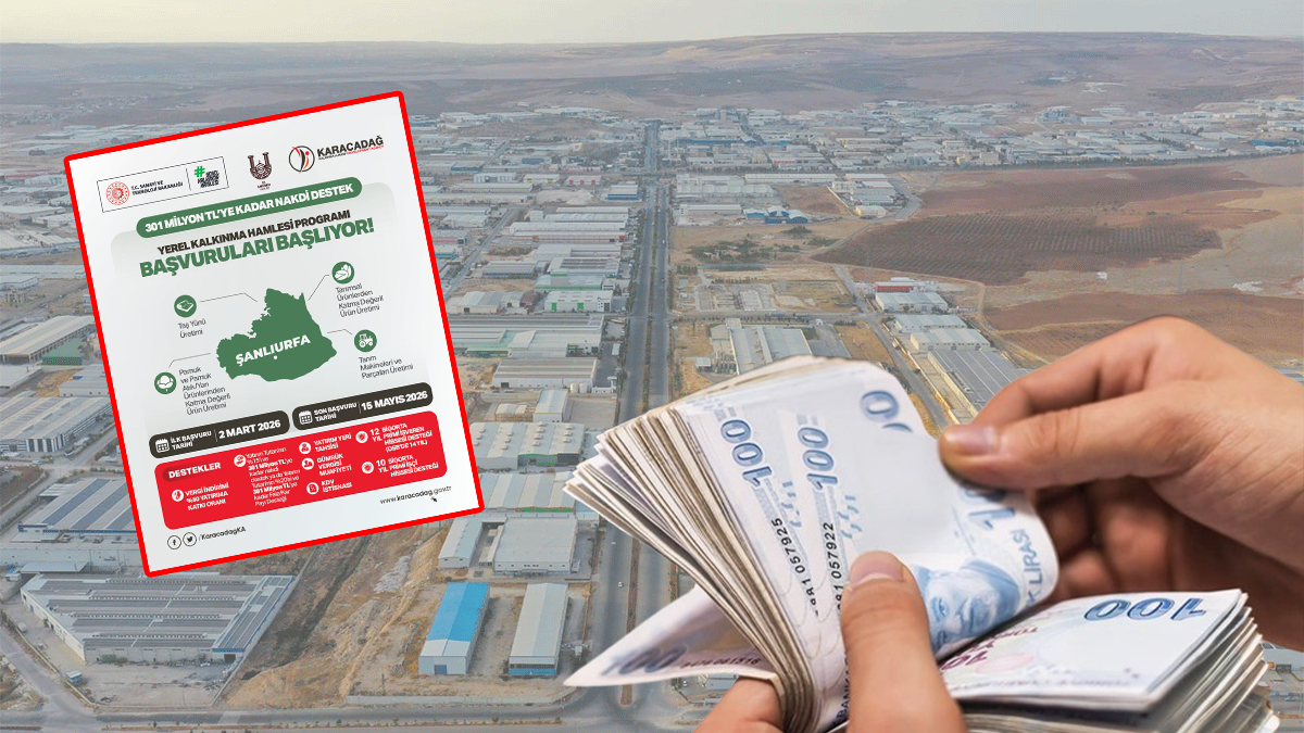 Şanlıurfa’da yatırım yapacaklara dev fırsat! 301 milyon TL’lik destek