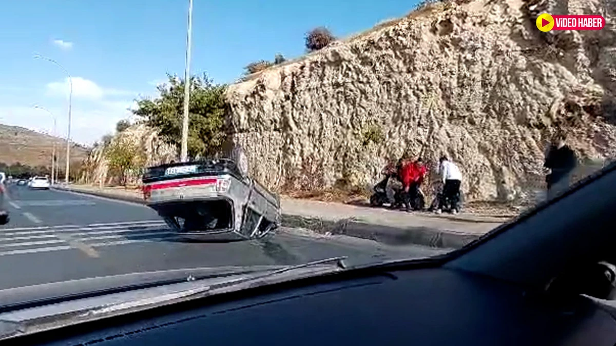 Şanlıurfa’da otomobil takla attı! Yaralı var