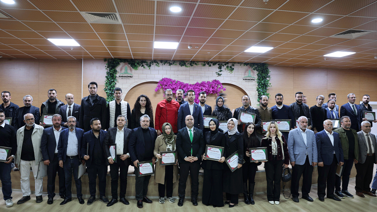 Karaköprü’den 60 esnafa sektörel ödül