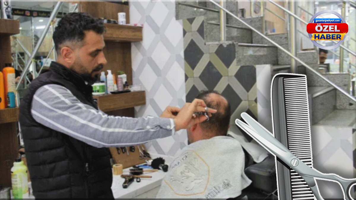 Şanlıurfa’da berberlerde bayram mesaisi başladı: Son gün kuyruğuna böyle çözüm buldular