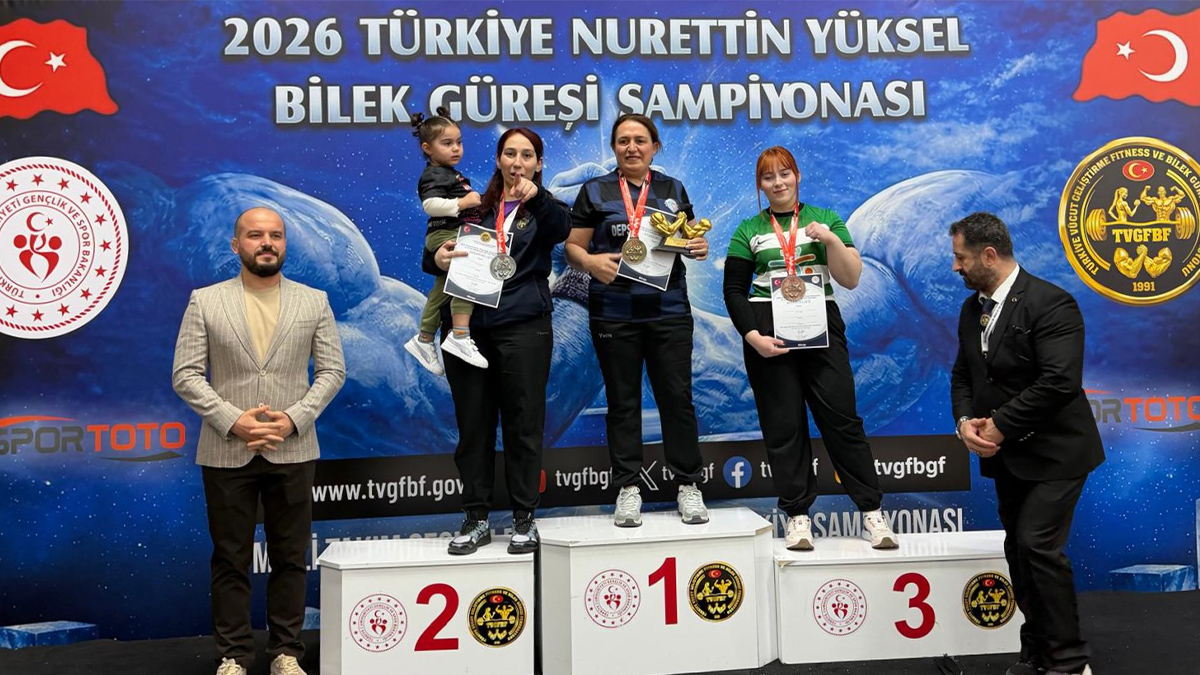Bilek güreşinde DEPSAŞ fırtınası: 29 madalya birden!