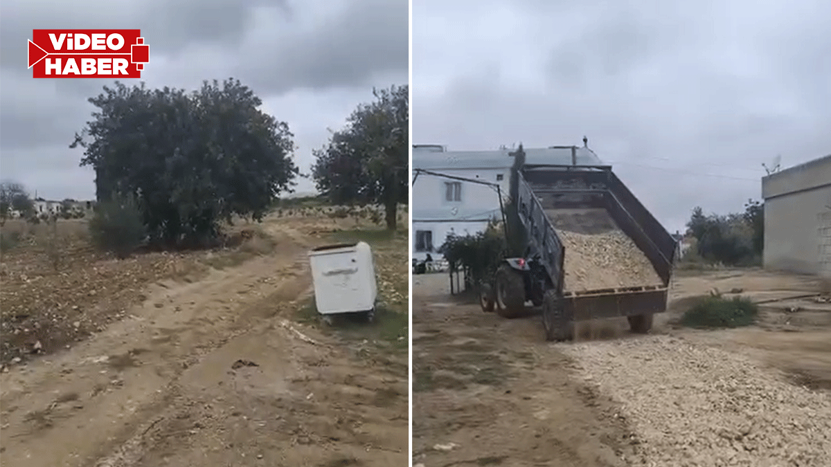 Şanlıurfa’da vatandaş köy yolunu kendi yapmak zorunda kalıyor: Her kış aynı sorun!