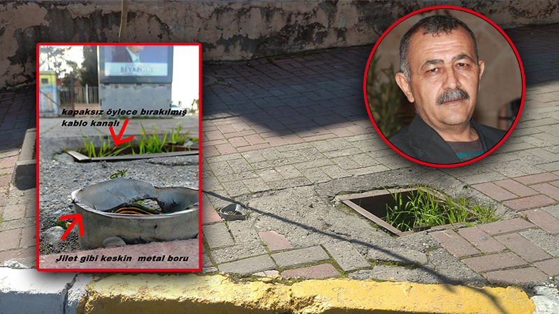 Şanlıurfa’da kaldırımdaki “bubi tuzaklarını” şikayet etti! 18 gündür ilgili belediyeden yanıt bekliyor