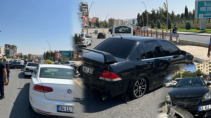 Şanlıurfa’da 3 araç birbirine girdi!