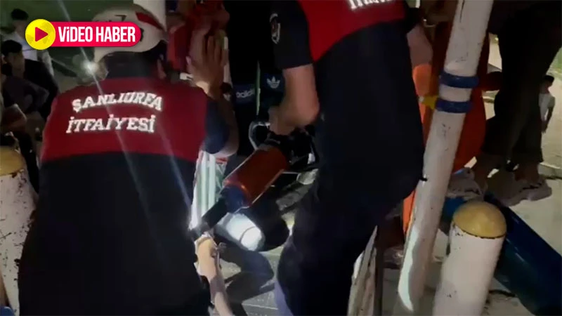 Şanlıurfa'da parkta oyun oynarken bir anda oldu! İmdadına itfaiye yetişti