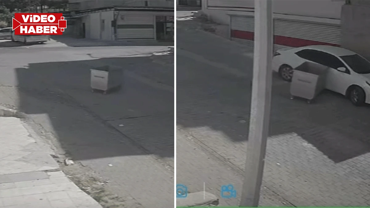 Şanlıurfa’da akılalmaz olay: “Seyir halindeki” çöp konteyneri kaza yaptı!