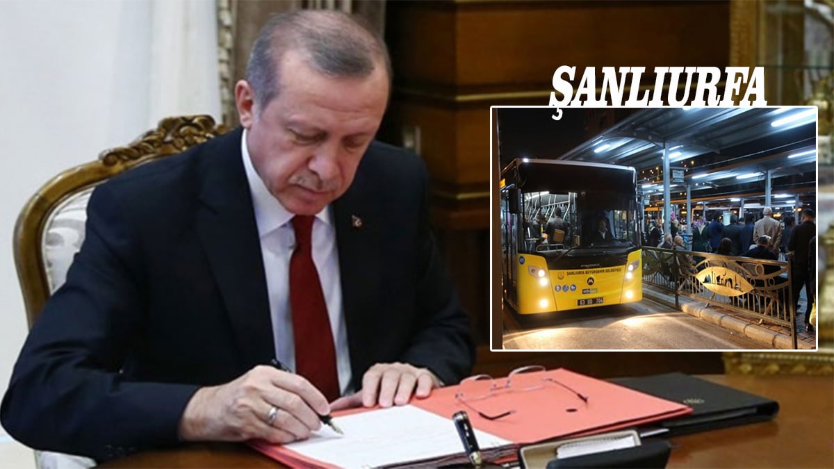 Cumhurbaşkanı Erdoğan imzaladı! Şanlıurfa’da ulaşım 2 gün ücretsiz…