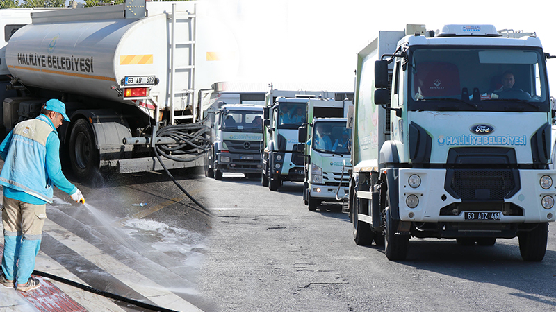 Haliliye’de 83 araçlık filoyla saha taraması