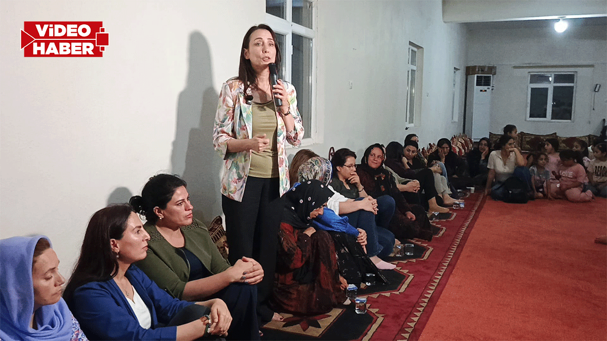 DEM Parti Eş Genel Başkanı Hatimoğulları Şanlıurfa’da kadınlarla buluştu