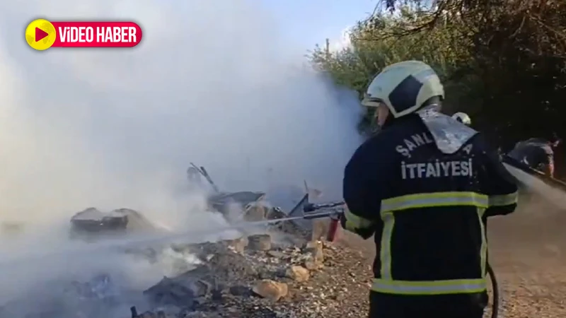 Şanlıurfa’da facia önlendi! Konteynerde yangın çıktı
