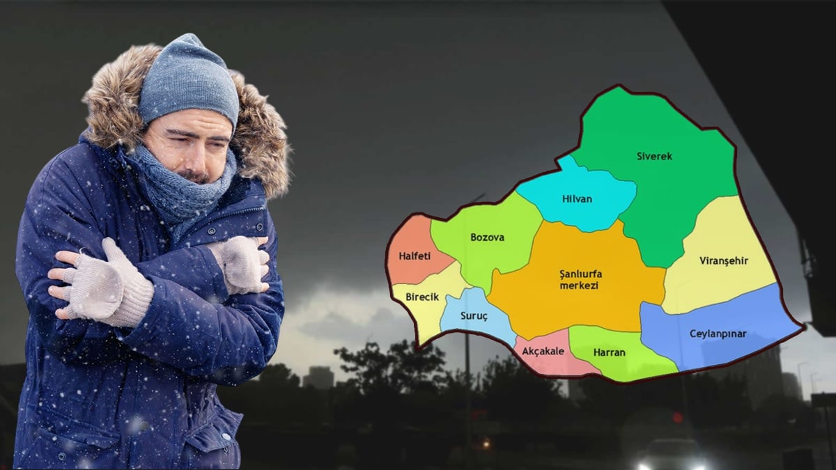 Şanlıurfa’nın ilçesi bu gece resmen donacak! Sıcaklık 0 dereceye düşüyor