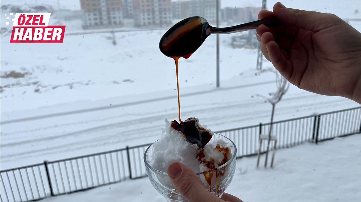 Şanlıurfa karla kaplandı: Asırlık tatlı yeniden canlandı