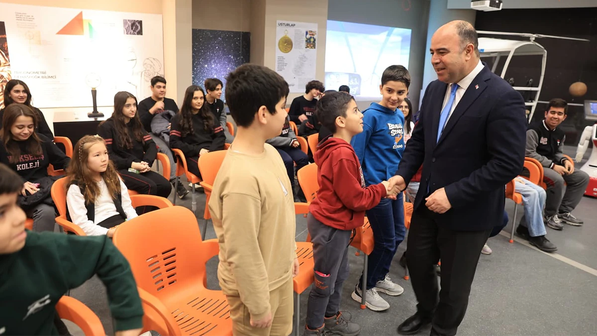 Karaköprü’de öğrencilerle bilim buluşması! El-Battani’nin mirası anlatıldı